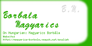 borbala magyarics business card